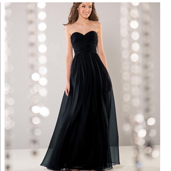B2 Jasmine Dresses & Skirts - Madelyn Black Silky Chiffon